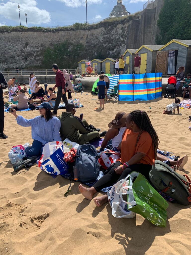People on beach
