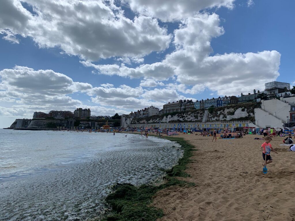 Image of beach and sunny sky