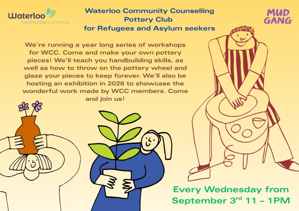 Flyer for a pottery club